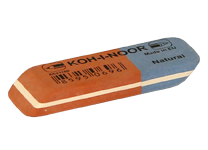 Ластик - 57х19.5х8мм. сине-красный (K-N)