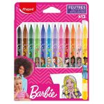 Фломастеры - 12цв. "Barbie" (Maped)