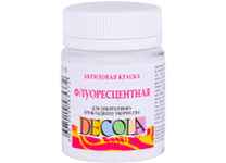 Краска акриловая флуоресцентная - 50мл. белый "Декола" (Н.П.)
