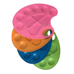 Палитра пластиковая - овальная ассорти (Проф-Пресс)