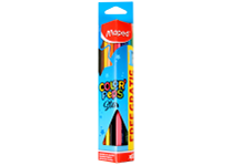 Карандаши в наборе цветные - 12цв. "Color'peps Star Triangular"+ точилка (Maped)