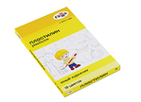 Пластилин - 18цв. "Юный художник" 252гр..со стеком картон.уп. (Гамма)