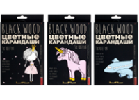 Карандаши в наборе цветные - 18цв. "BlackWoodColor" (Bruno Visconti)