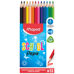 Карандаши в наборе цветные - 12цв. "Color'peps School" (Maped)