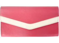 Портмоне кожаное женское - розовый "Монро" (Мальченок)