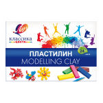 Пластилин - 24цв. "Классика" 480гр. со стеком картон.уп. (Луч) 