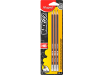 Карандаши в наборе с ластиком -  3шт. HB в бистере (Maped)