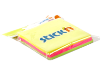 Бумага д/заметок - 76х76 50л. неон. (HOPAX)