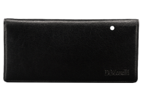 Портмоне кожаное мужское - черный (Мальченок)
