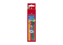 Карандаши в наборе цветные -  6цв. "Grip" (Faber Castell)