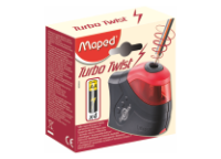 Точилка - 1 отверстие "Turbo Twist" на батарейках с контейнером (Maped)