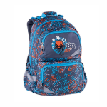 Рюкзак ортопедический д/мальчиков 41х28х20 см. серо-голубой "ANATOMIC B BALL STAR" (PULSE)