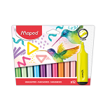 Маркеры текстовые в наборе -12цв. блистере (Maped)