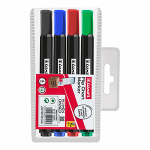 Маркеры д/флипчарта в наборе - 4цв. круглый 1-3мм "Luxor" Волшебник