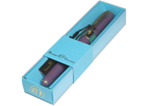 Ручка шариковая подарочная - корпус виноградный/синий стержень 0.5 мм "MONACO" в футляре (Bruno Visconti)