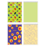 Блокнот - А5  60л. клетка "Глазки" спираль (Академия)