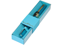 Ручка шариковая подарочная - корпус бирюзовый/синий стержень 0.5 мм "MONACO" в футляре (Bruno Visconti)
