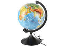 Глобус - d=21см "Классик" физический с подсветкой (Глобен)