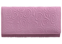 Портмоне кожаное женское - розовый "Тирамо-2" (Мальченок)