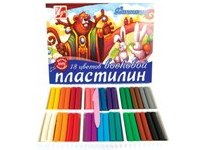 Пластилин восковой - 18цв. "Фантазия" 315г. картон.уп. (Луч)
