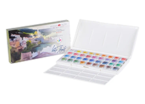 Краски акварельные художественные - 36цв. "Белые ночи" IWS с палитрой (Н.П.)