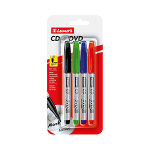 Маркеры перманентные д/CD-DVD в наборе - 4цв. "Luxor" ассорти Волшебник