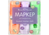 Маркеры текстовые в наборе - 3цв. "SWEET MARKER ZEFIR" (Bruno Visconti)