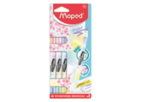 Маркеры текстовые в наборе - 3цв. "Pastel"двусторонний ассорти 3мм. (Maped)