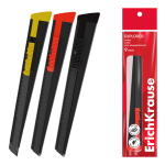 Макетный нож -  9мм. ширина лезвия "Explorer" ассорти (ErichKrause)