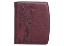 Портмоне кожаное женское - бордо "Сюита" (Мальченок)