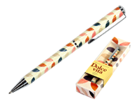 Ручка шариковая автоматическая - синий стержень 0.7мм. "DOLCE VITA. Лепестки. Винтаж" металлический корпус в подарочной упаковке (Bruno Visconti)