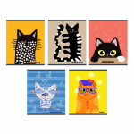 Тетрадь - А5  24л. клетка "Котята юмор" (Маяк)