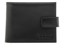 Портмоне кожаное мужское - черный (Мальченок)