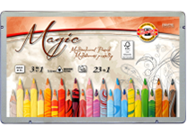 Карандаши в наборе цветные - 24цв. "Magic" в металлической упаковке (K-N)