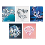 Тетрадь - А5  48л. клетка "Diamonds" (Эксмо)