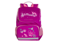 Рюкзак д/девочек c мягкой спинкой 35х28х16 см. розовый (AISA SCHOOL)