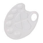 Палитра пластиковая - овальная белая "Стандарт" (Проф-Пресс)