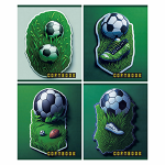 Тетрадь - А5  48л. клетка "Футбольный мяч" (Маяк)