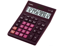 Калькулятор - 12раз. "CASIO" GR-12C-WR-W-EP бордовый (12 разрд.. 2 питание. 2 память. 155 x 210 x 33 мм) (АК Цент)