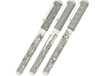 Ручка шариковая - синий стержень 0.7мм. "DreamWrite. Animals. Pattem" в тубусе (Bruno Visconti)