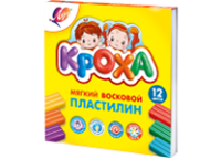 Пластилин - 12цв. "Кроха" картон.уп. (Луч)