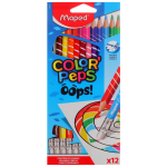 Карандаши в наборе цветные - 12цв. "Color'peps Oops" с ластиком (Maped)