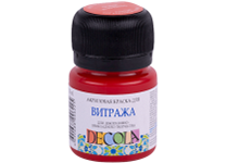 Краска акриловая д/витража - 20мл. оранжевая "Декола" (Н.П.)