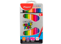 Карандаши в наборе цветные - 12цв. "Color'peps Star" в металлической упаковке (Maped)