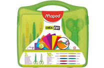 Ножницы фигурные в наборе - 10шт.13.5см. "CreaCut- Кейс" (Maped)