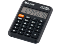 Калькулятор -  8раз. "Eleven " LC-110NR черный (58*88*11 мм) (Eleven)