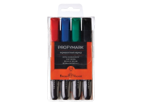 Маркеры перманентные в наборе - 4цв. 2.0мм. "ProfyMark" (Bruno Visconti)