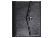 Портмоне кожаное женское - черный "Клайд" (Мальченок)