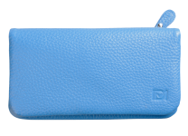Портмоне кожаное женское - голубой "Бриенна" (Мальченок)