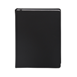 Ежедневник полудатированный - А5 черный 384стр"VELVET" (GSF)